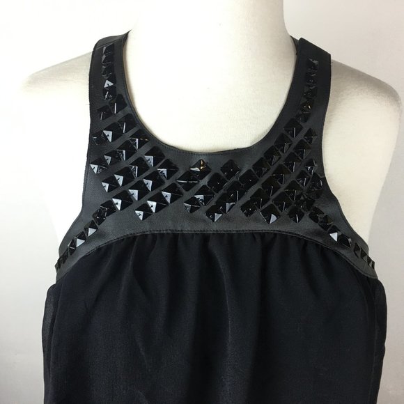 Victoria's Secret Studs Embellish Blouse Top Small - Picture 2 of 8